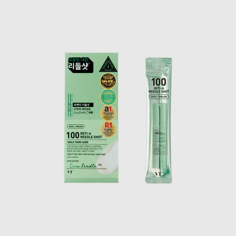 VT COSMETICS 100 RETI-A REEDLE SHOT STICK POUCH (10EA) VT COSMETICS