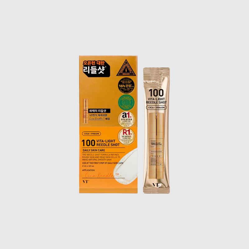 VT COSMETICS 100 VITA-LIGHT REEDLE SHOT STICK POUCH (10EA) VT COSMETICS