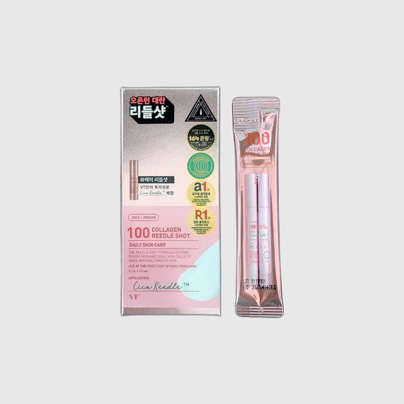 VT COSMETICS 100 COLLAGEN REEDLE SHOT STICK POUCH (10EA) VT COSMETICS