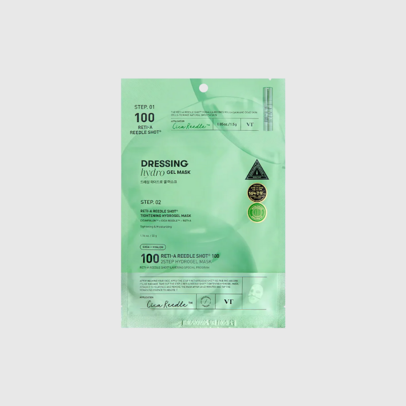 VT COSMETICS RETI-A REEDLE SHOT 100 2STEP HYDROGEL MASK VT COSMETICS