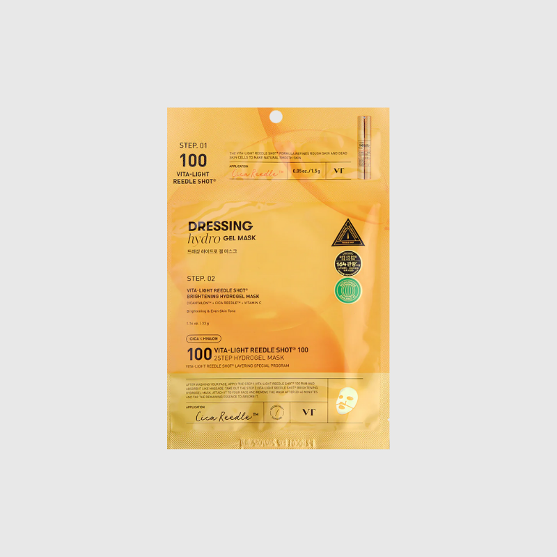 VT COSMETICS VITA-LIGHT REEDLE SHOT 100 2STEP HYDROGEL MASK VT COSMETICS