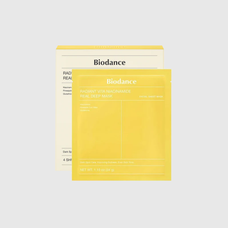 Biodance Radiant Vita Niacinamide Real Deep Mask (4 unidades) Biodance