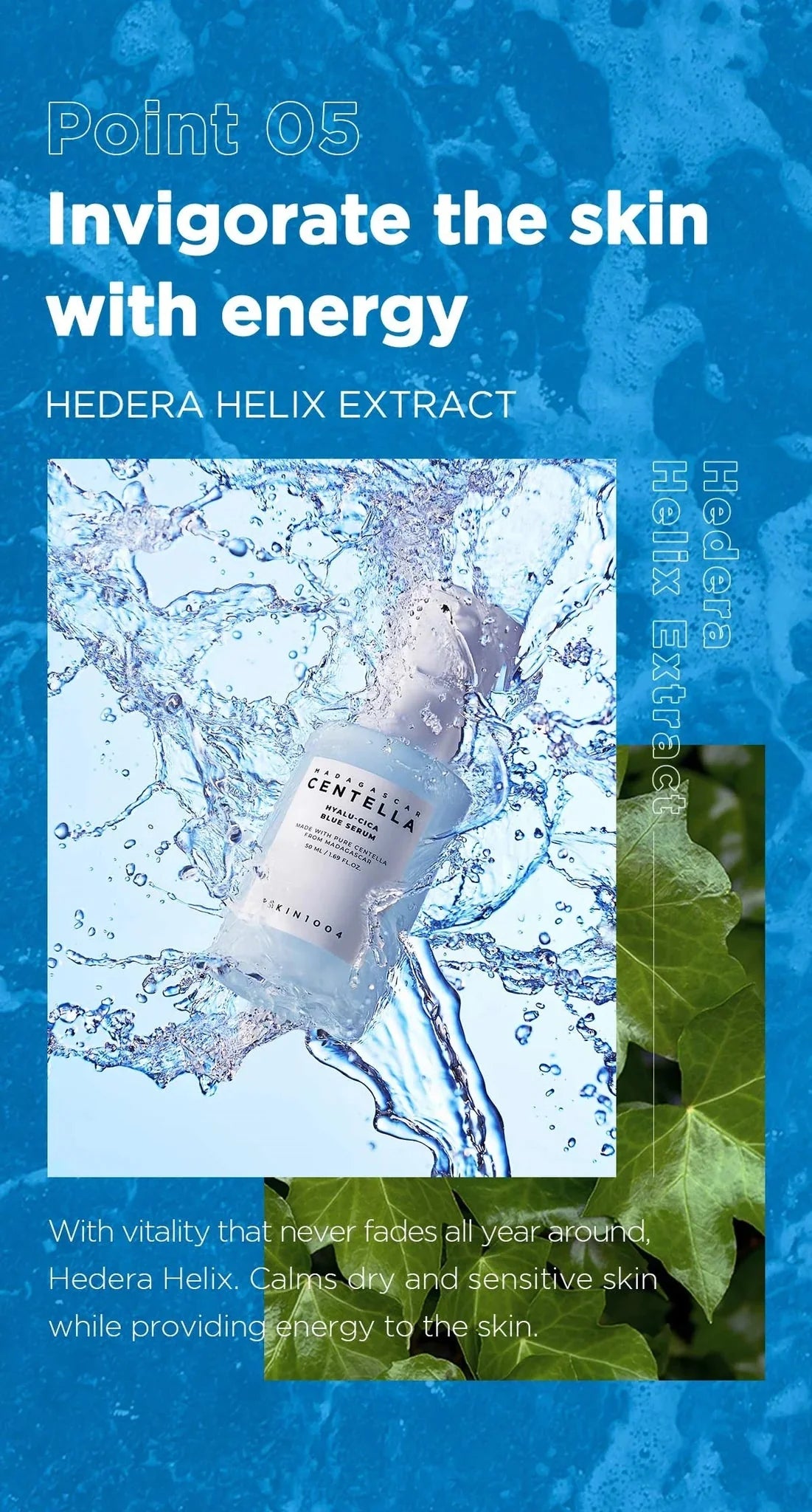 SKIN1004 Madagascar Centella Hyalu-Cica Blue Serum 50ml SKIN1004