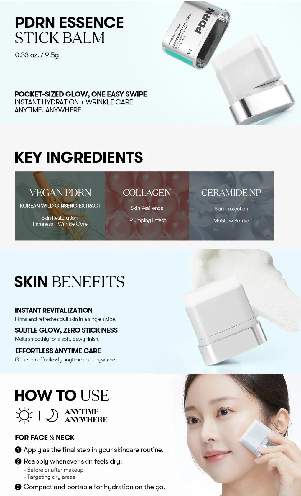 VT COSMETICS PDRN ESSENCE STICK BALM VT COSMETICS