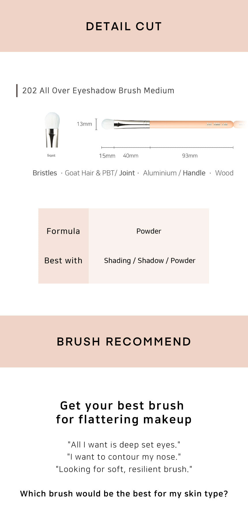 THE TOOL LAB 202 All Over Eyeshadow Medium THE TOOL LAB