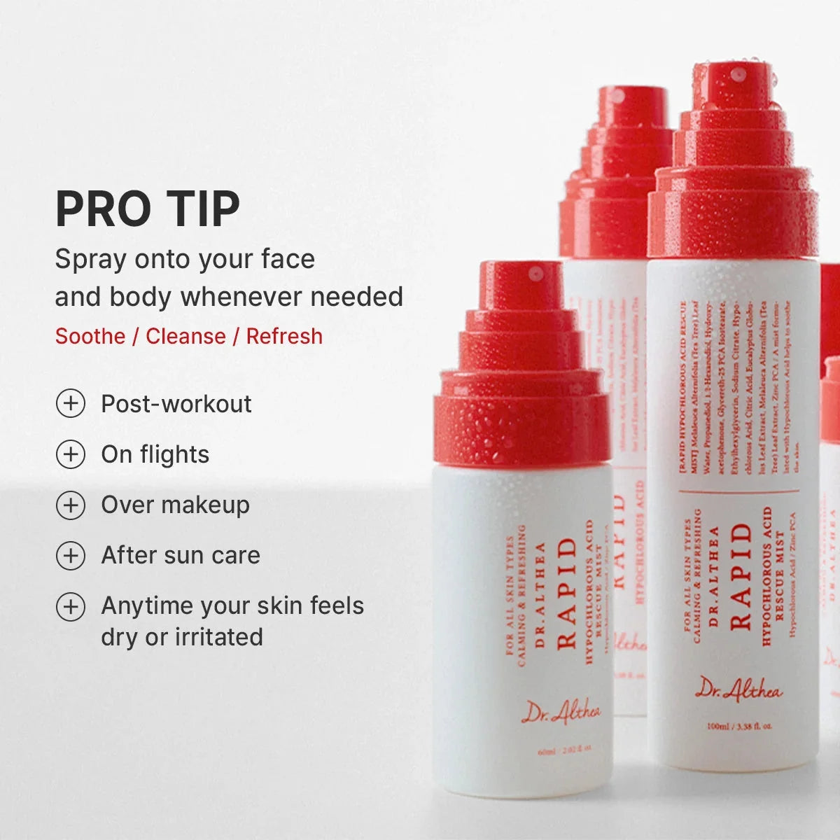 Dr.Althea Rapid Hypochlorous Acid Rescue Mist Dr.Althea