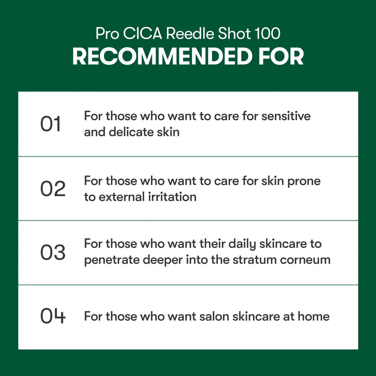 VT COSMETICS 100 PRO CICA REEDLE SHOT STICK POUCH (10EA) VT COSMETICS
