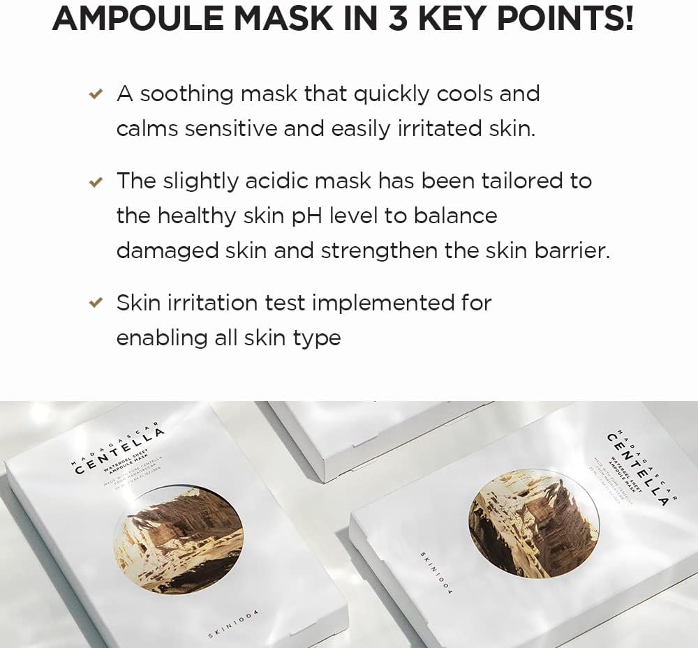 SKIN1004 Madagascar Centella Watergel Sheet Ampoule Mask 25ml x 5ea SKIN1004