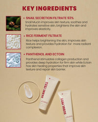 K-SECRET SEOUL 1988 Snail Mucin 93% + Rice Cream K-SECRET