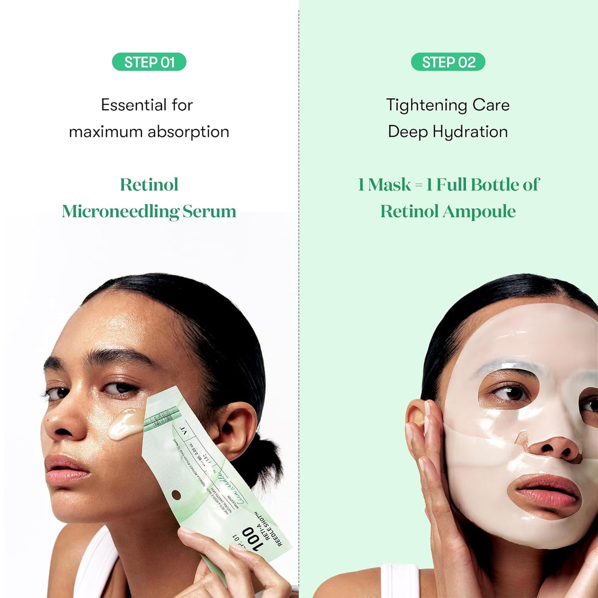VT COSMETICS RETI-A REEDLE SHOT 100 2STEP HYDROGEL MASK VT COSMETICS