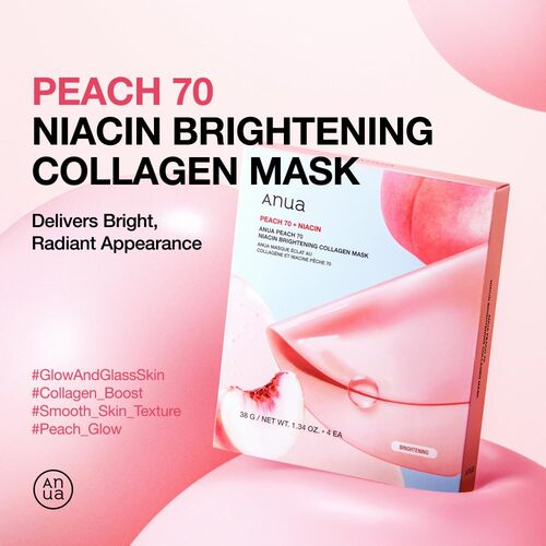 Anua PEACH 70 NIACIN BRIGHTENING COLLAGEN MASK Anua