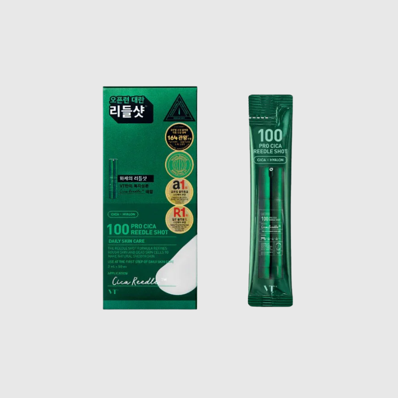 VT COSMETICS 100 PRO CICA REEDLE SHOT STICK POUCH (10EA) VT COSMETICS
