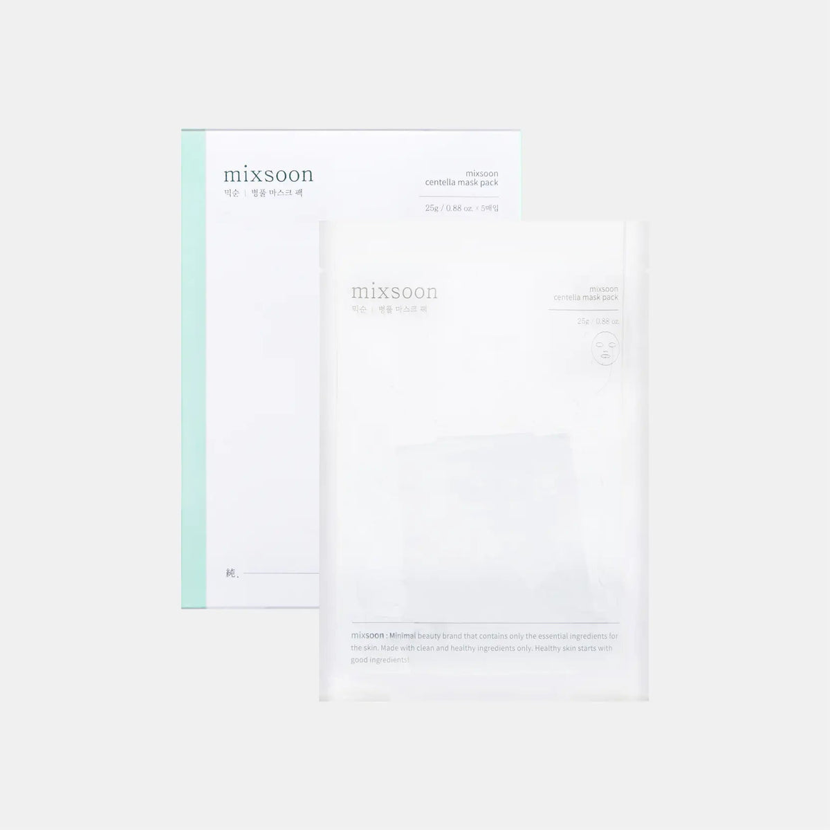 MIXSOON Centella Mask Pack (5 unidades) MIXSOON