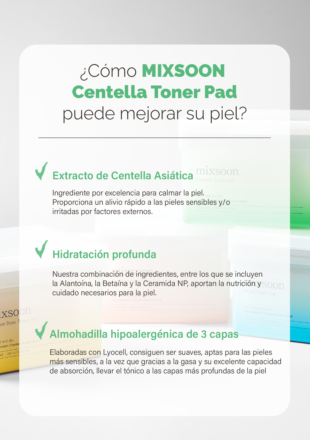 Centella Toner Pad MIXSOON