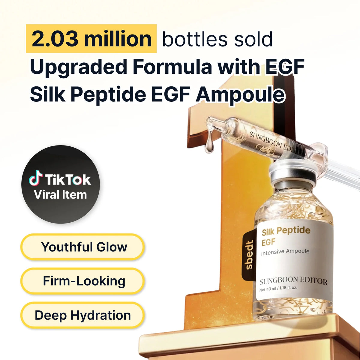 SUNGBOON EDITOR Silk Peptide EGF Intensive Ampoule