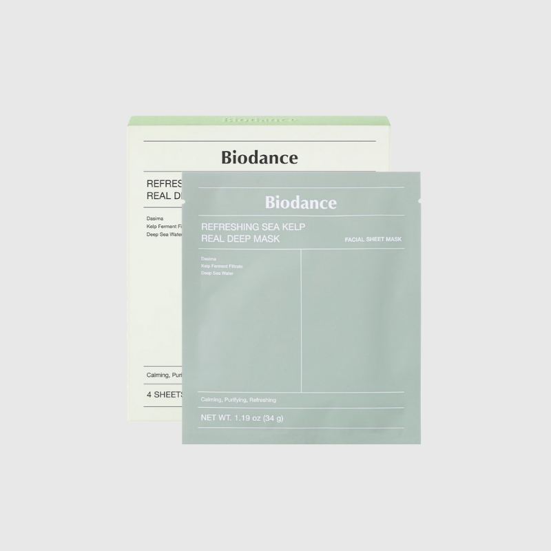 Biodance Refreshing Sea Kelp Real Deep Mask (4 unidades) Biodance