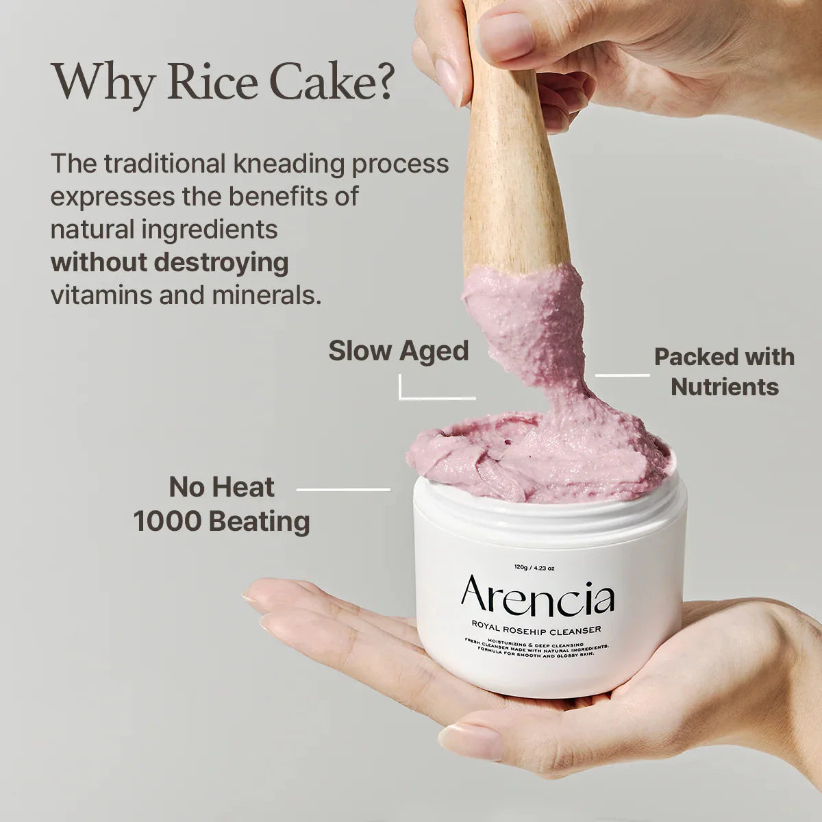 Arencia Fresh Rosehip Rice Mochi Cleanser Arencia