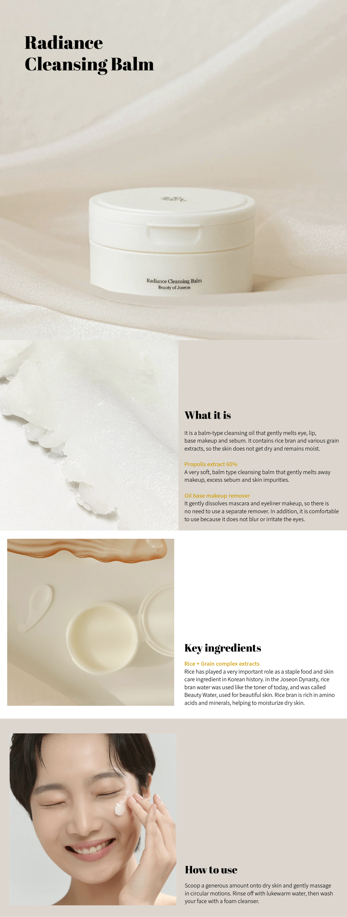 Beauty of Joseon Radiance Cleansing Balm Beauty of Joseon