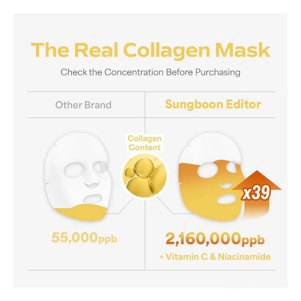 SUNGBOON EDITOR Deep Collagen Niacin Vita C Brightening Mask [4ea] SUNGBOON EDITOR