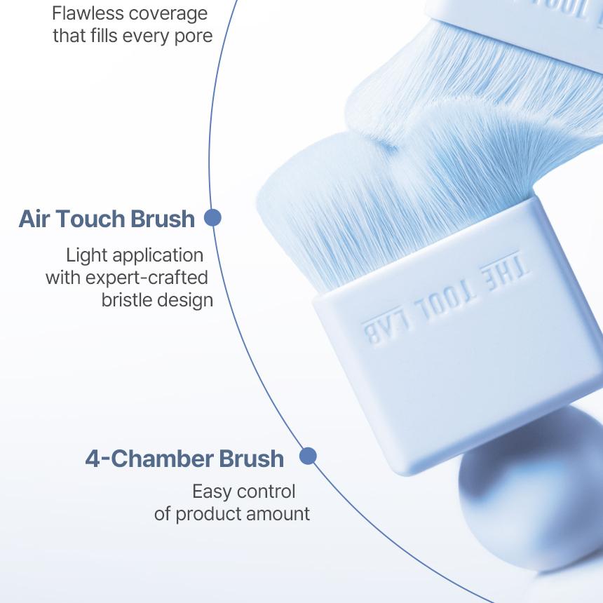 THE TOOL LAB Stamp Skinfit Cushion Airy + Brush THE TOOL LAB