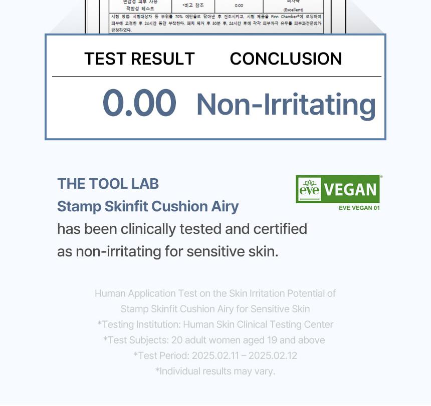 THE TOOL LAB Stamp Skinfit Cushion Airy + Brush THE TOOL LAB