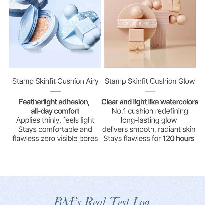 THE TOOL LAB Stamp Skinfit Cushion Airy + Brush THE TOOL LAB