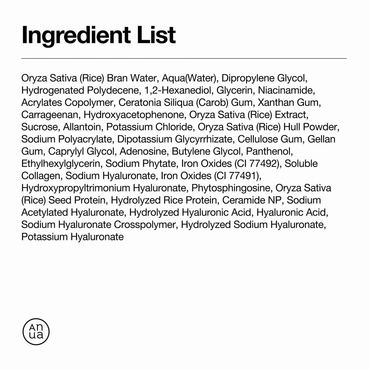 Anua RICE 70 GLOW COLLAGEN MASK Anua