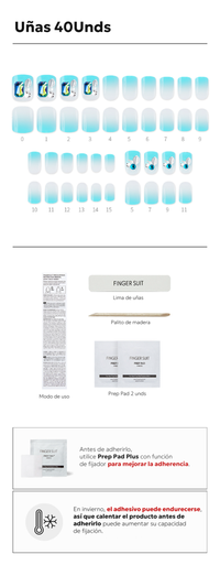 FINGER SUIT Aqua