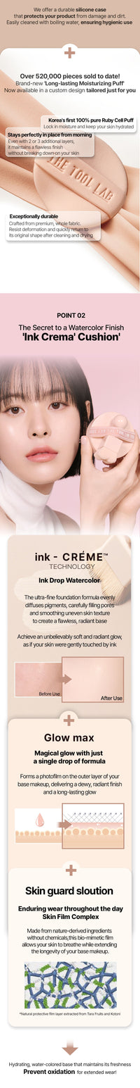THE TOOL LAB Stamp Skinfit Cushion Glow + Brush THE TOOL LAB